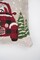 Merry Claus Caravan Jacquard Machine Woven Throw Pillow - 24" X 24"